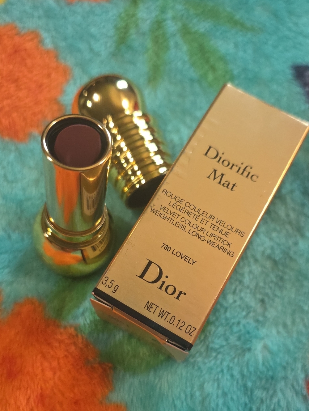 Dior Diorific Mat Velvet Colour Lipstick 780 Lovely - Deep Mauve Pink NIB